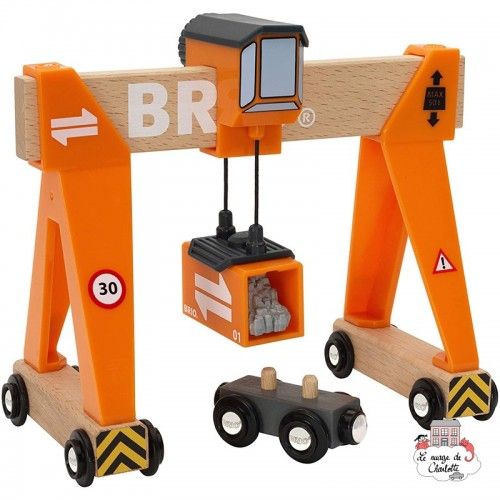 Gantry Crane - BRI-33732 - Brio - Wooden Railway and Trains - Le Nuage de Charlotte