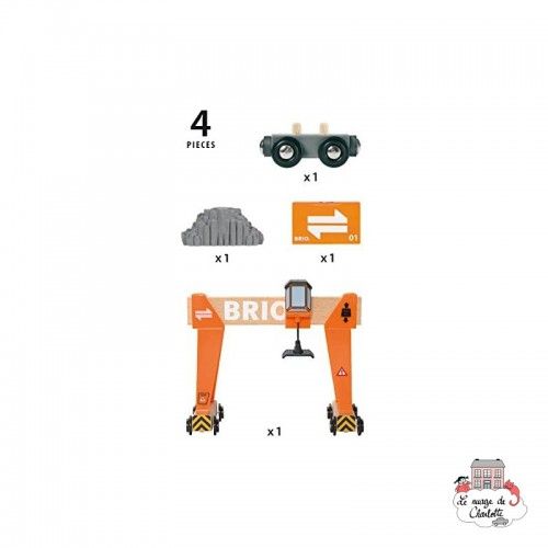 Gantry Crane - BRI-33732 - Brio - Wooden Railway and Trains - Le Nuage de Charlotte