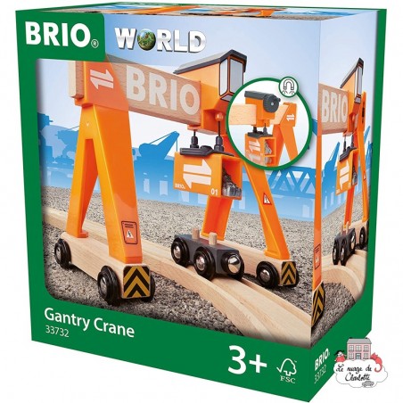 Gantry Crane - BRI-33732 - Brio - Wooden Railway and Trains - Le Nuage de Charlotte