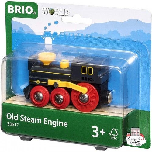 Grande locomotive à vapeur - BRI-33617 - Brio - Petits trains en bois - Le Nuage de Charlotte