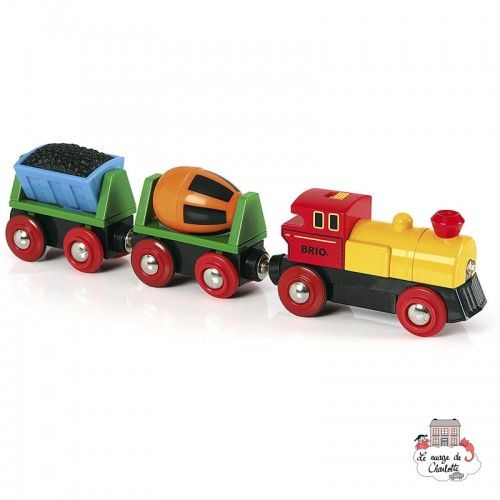 Train de marchandises avec lumière - BRI-33319 - Brio - Petits trains en bois - Le Nuage de Charlotte