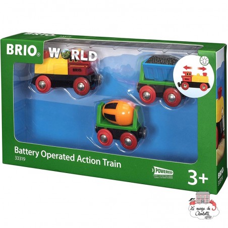 Train de marchandises avec lumière - BRI-33319 - Brio - Petits trains en bois - Le Nuage de Charlotte