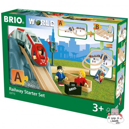 Circuit en 8 voyageurs - Pack A - BRI-33773 - Brio - Petits trains en bois - Le Nuage de Charlotte