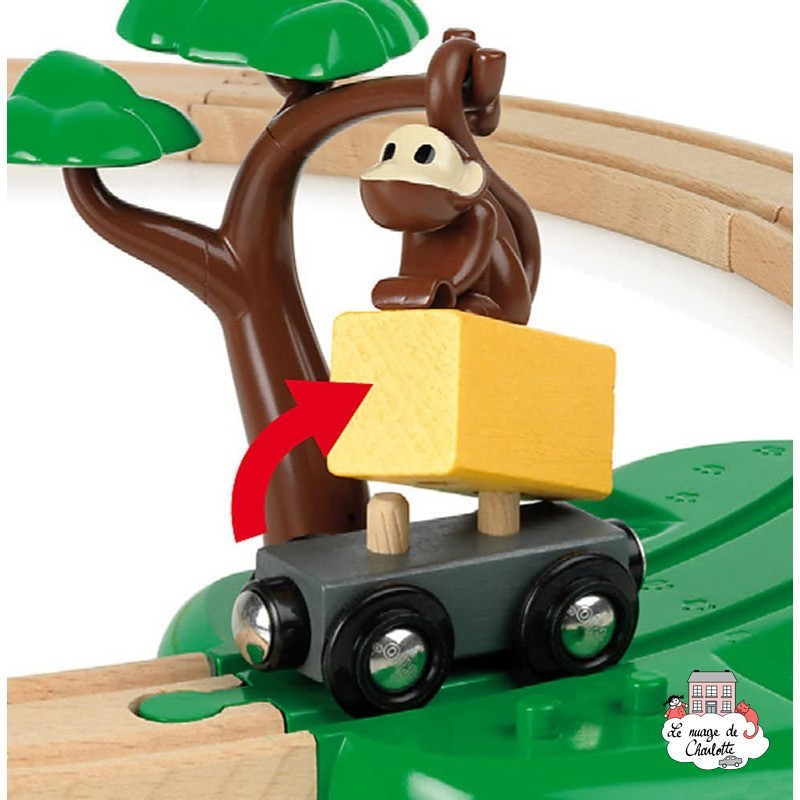 Safari Railway Set - BRI-33720 - Brio - Wooden Railway and Trains - Le Nuage de Charlotte