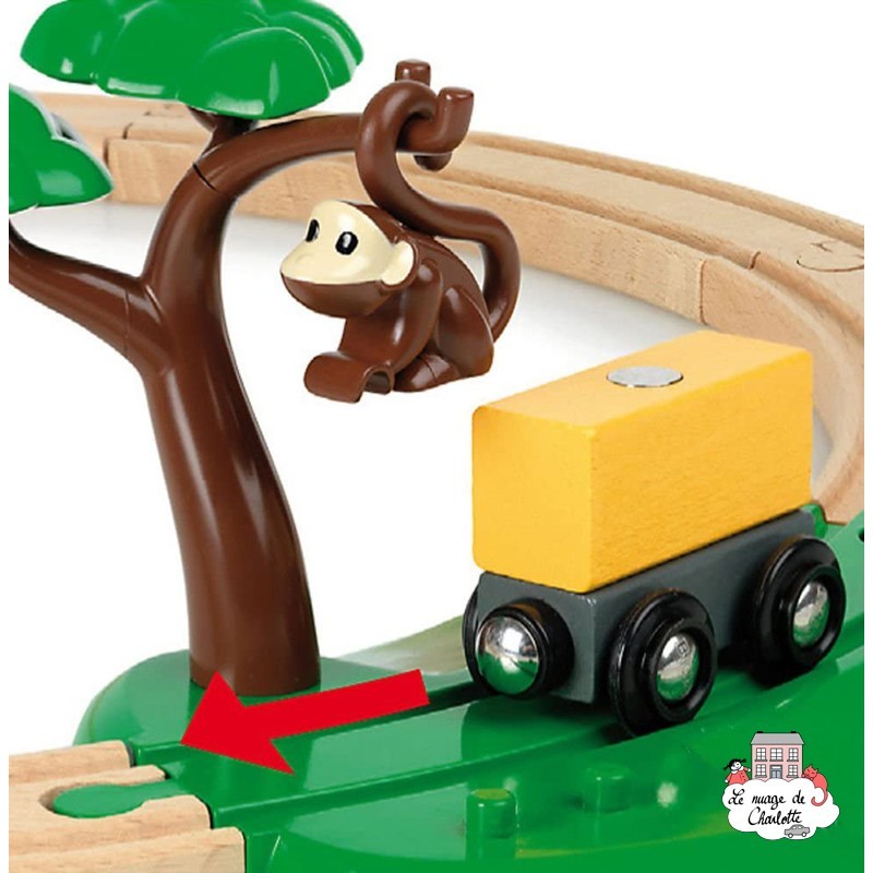 Safari Railway Set - BRI-33720 - Brio - Wooden Railway and Trains - Le Nuage de Charlotte