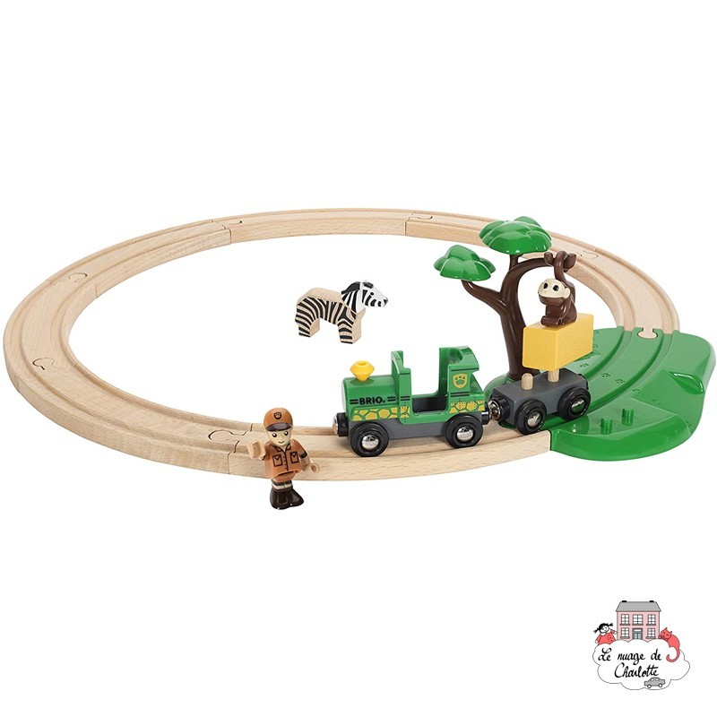 Safari Railway Set - BRI-33720 - Brio - Wooden Railway and Trains - Le Nuage de Charlotte