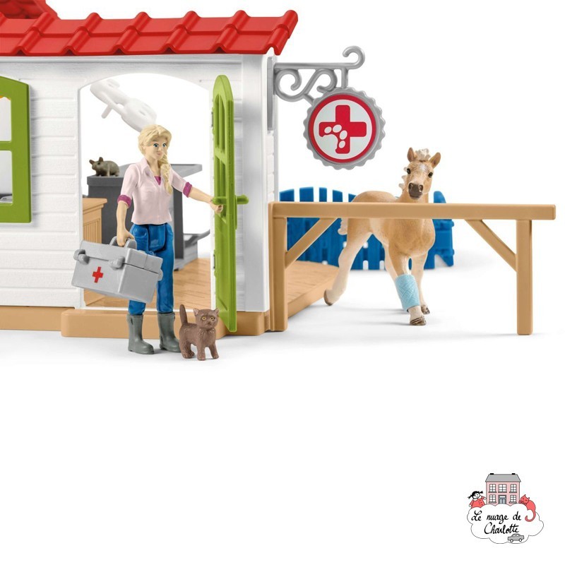 Clinique vétérinaire avec animaux domestique - SCH-42502 - Schleich - Schleich - Le Nuage de Charlotte