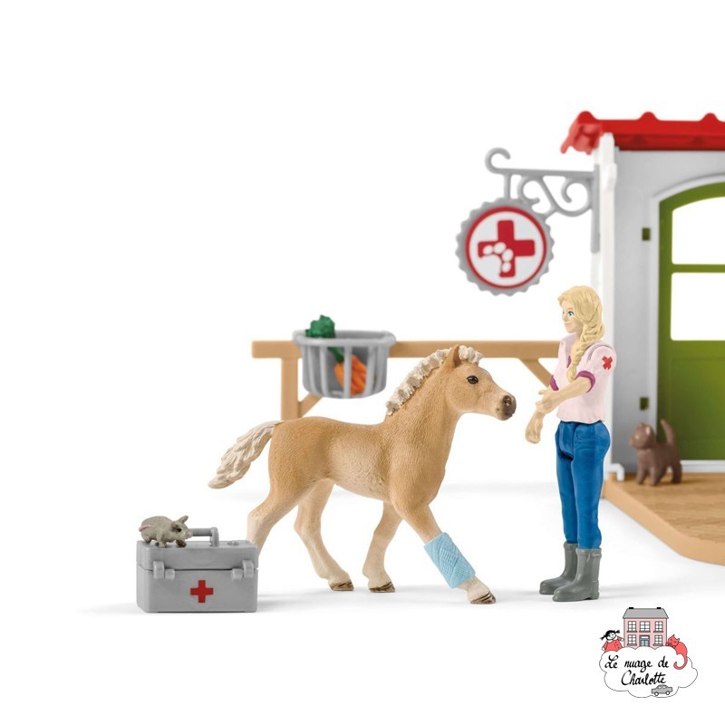 Clinique vétérinaire avec animaux domestique - SCH-42502 - Schleich - Schleich - Le Nuage de Charlotte