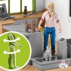 Clinique vétérinaire avec animaux domestique - SCH-42502 - Schleich - Schleich - Le Nuage de Charlotte