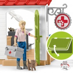 Clinique vétérinaire avec animaux domestique - SCH-42502 - Schleich - Schleich - Le Nuage de Charlotte