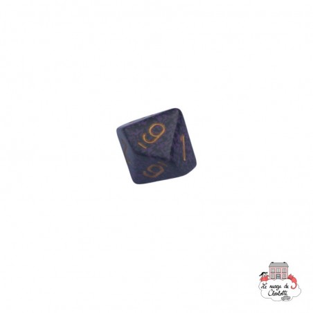 D10 - Granite Hurricane - violet/or - CHE-CHX25117 - Chessex - Dés, sacs et autres accessoires - Le Nuage de Charlotte