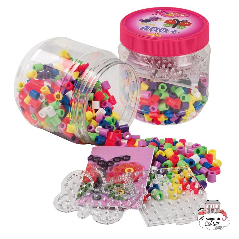 APOMOONS 6300 Lot de perles à repasser 24 couleurs avec plaques de