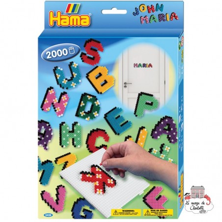 Kit de perles Midi - Lettres - HAM-3424 - Hama - Perles à repasser - Le Nuage de Charlotte