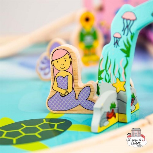 bigjigs rail mermaid train table