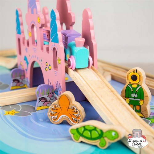 bigjigs rail mermaid train table