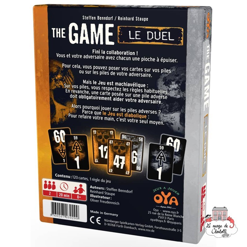 The Game - Le Duel - OYA-00525 - Oya - Board Games - Le Nuage de Charlotte