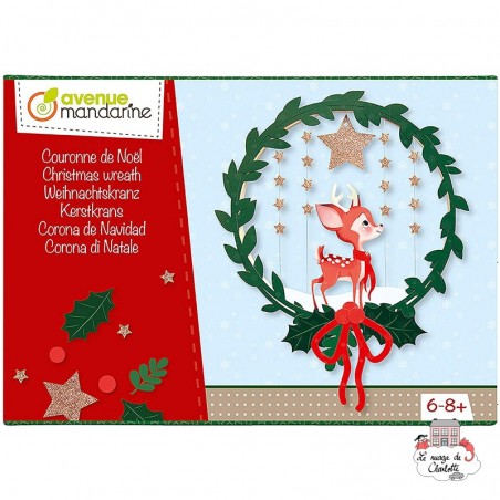 Boîte créative - Couronne de Noël - AVM-KC061C - Avenue Mandarine - Bricolages - Le Nuage de Charlotte