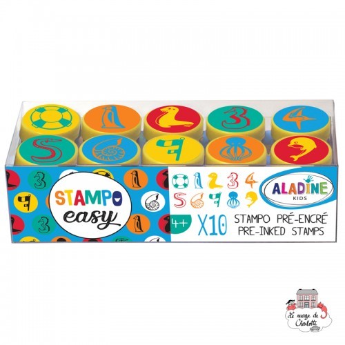 Stampo Easy - Numbers - ALA-03620 - AladinE - Children's Stamps - Le Nuage de Charlotte