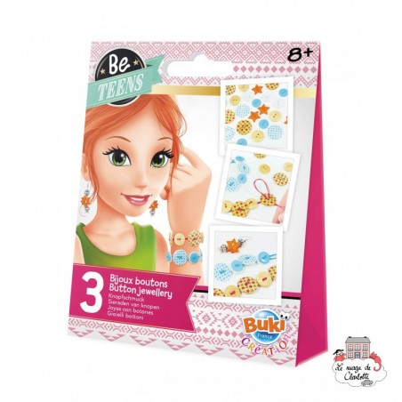 Be Teens - Bijoux Boutons - BUK-BE301 - Buki - Boîtes créative - Le Nuage de Charlotte