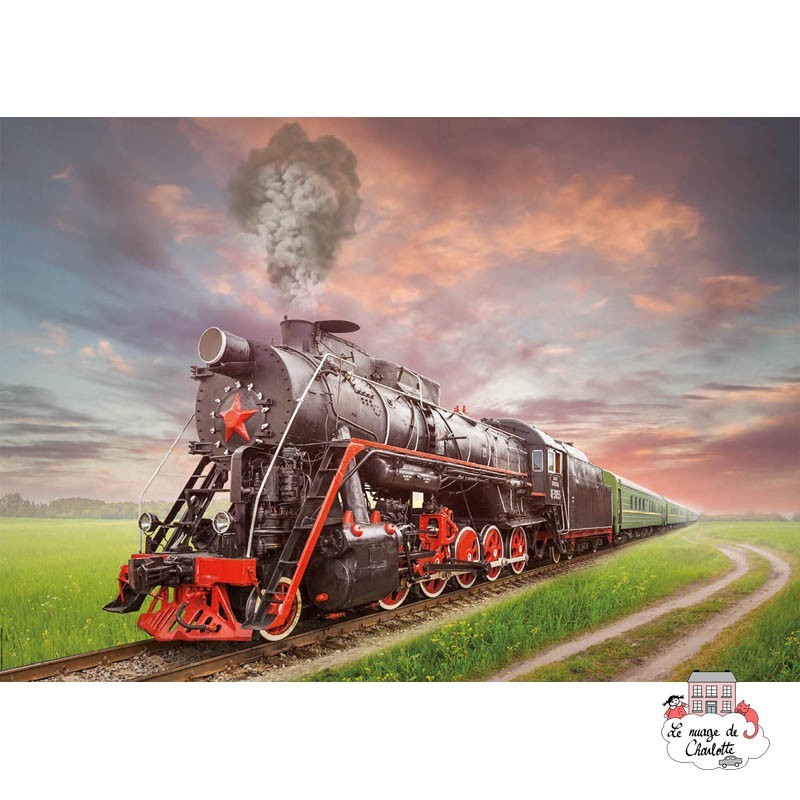 Locomotive à vapeur - EDU-18503 - Educa Borras - Puzzles pour les plus grands - Le Nuage de Charlotte