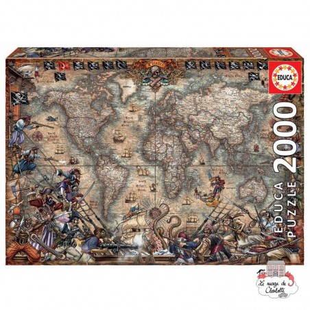 Pirates map - EDU-18008 - Educa Borras - Puzzles - Le Nuage de Charlotte