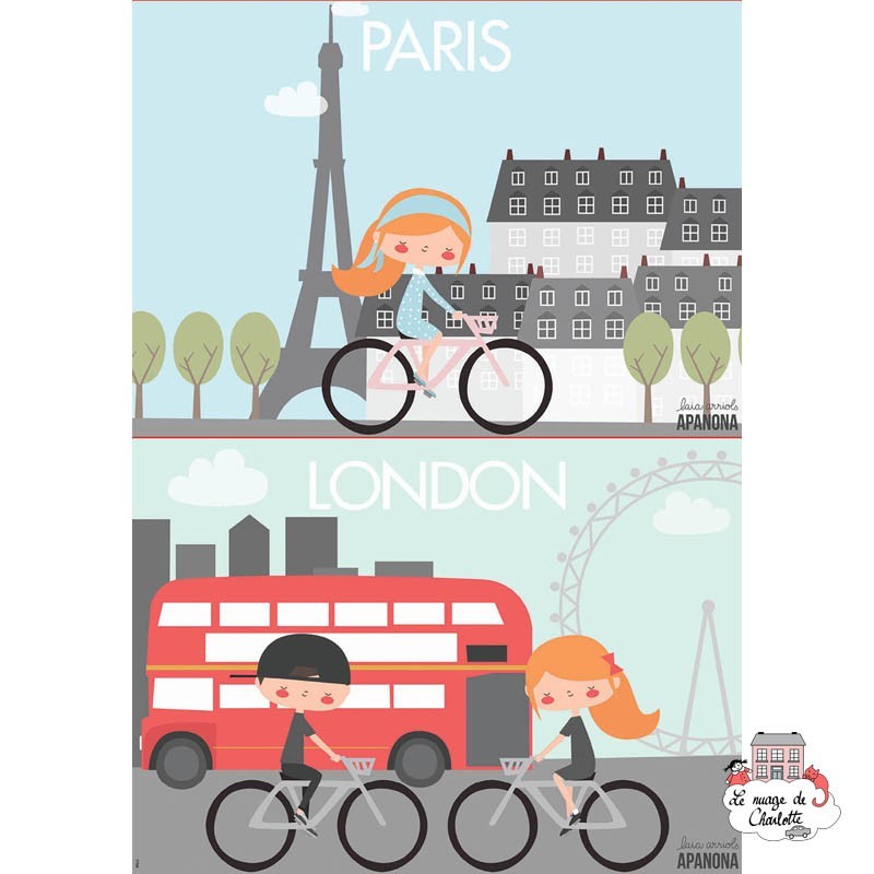 SOS Children's Villages 2 puzzles 48 pieces - Paris / London - EDU-17726 - Educa Borras - Puzzles for little ones - Le Nuage ...