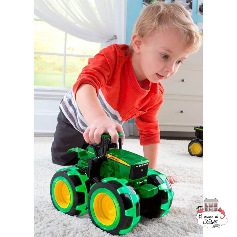 John Deere Monster Treads Tracteur Roues Lightning - TOM-46434 - Tomy - Voitures, camions, etc. - Le Nuage de Charlotte