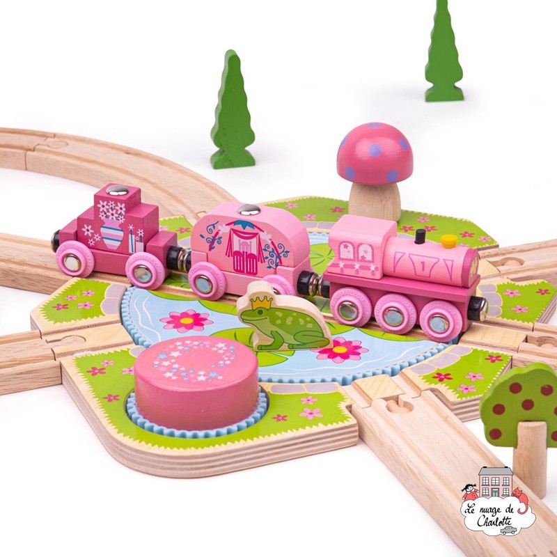 Lilypad Turntable - BIG-BJT265 - Bigjigs - Wooden Railway and Trains - Le Nuage de Charlotte