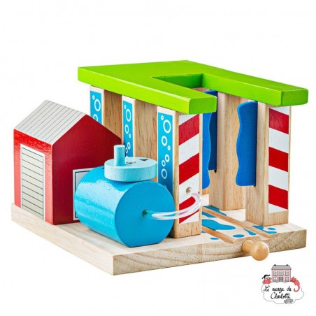 Station de lavage de train - BIG-BJT250 - Bigjigs - Petits trains en bois - Le Nuage de Charlotte