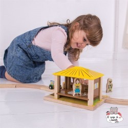 Avant-poste Safari - BIG-BJT276 - Bigjigs - Petits trains en bois - Le Nuage de Charlotte