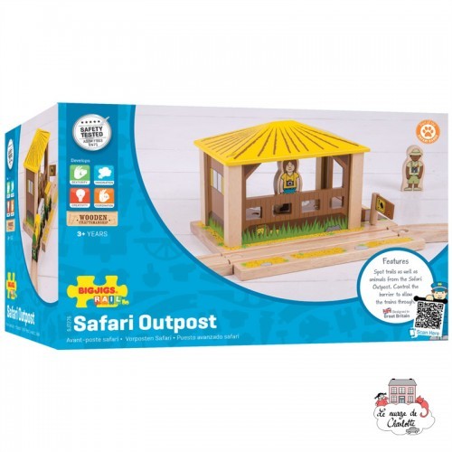 Avant-poste Safari - BIG-BJT276 - Bigjigs - Petits trains en bois - Le Nuage de Charlotte