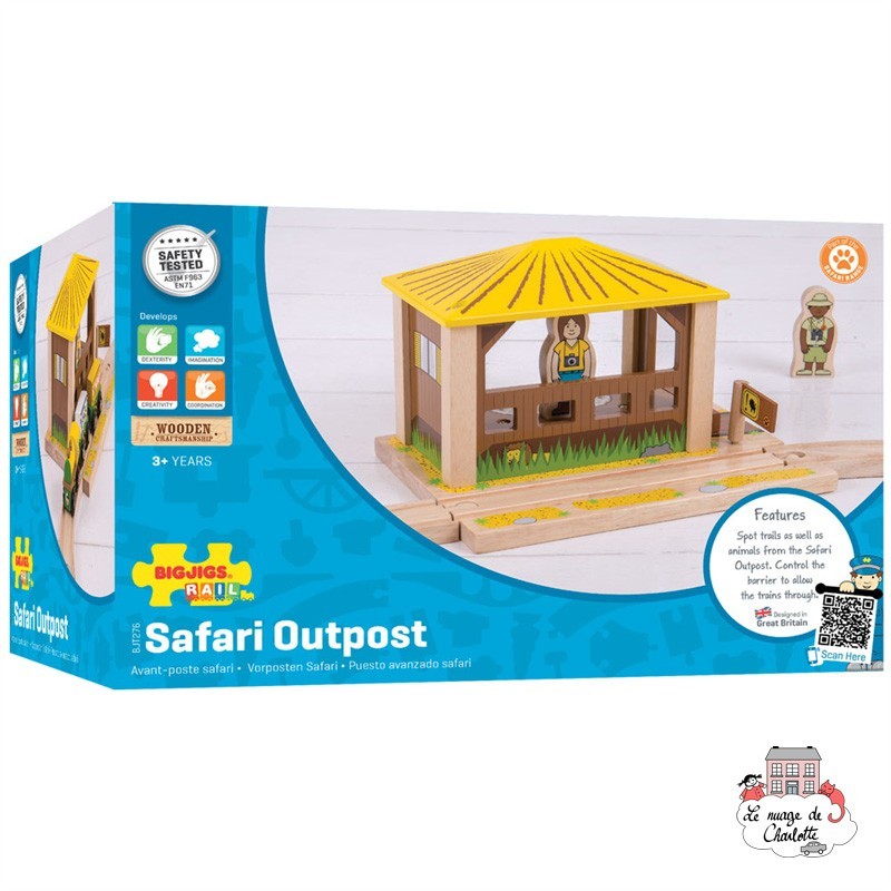 Safari Outpost - BIG-BJT276 - Bigjigs - Wooden Railway and Trains - Le Nuage de Charlotte