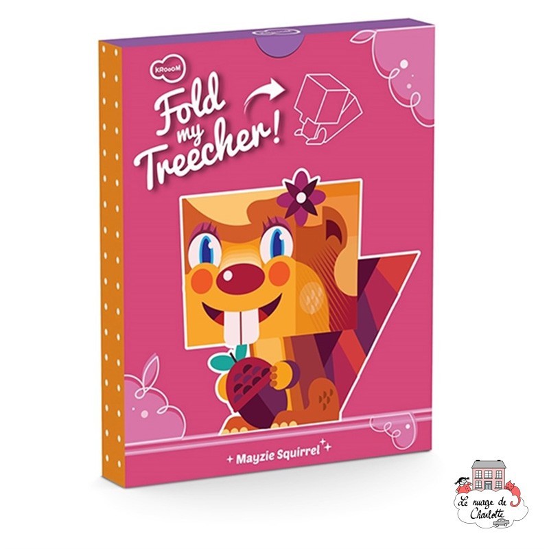 Fold My Treecher - Maisie Squirrel - KRO-K-483 - Krooom - Maquettes en carton - Le Nuage de Charlotte