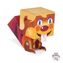 Fold My Treecher - Maisie Squirrel - KRO-K-483 - Krooom - Maquettes en carton - Le Nuage de Charlotte