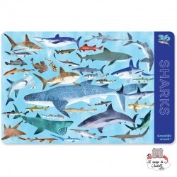 Set de table - 36 requins - CCR-2843-7 - Crocodile Creek - Sets de table - Le Nuage de Charlotte