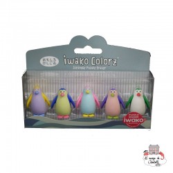 iwako Penguin Colorz - IWA-GLB009 - Iwako - Gommes, ... - Le Nuage de Charlotte