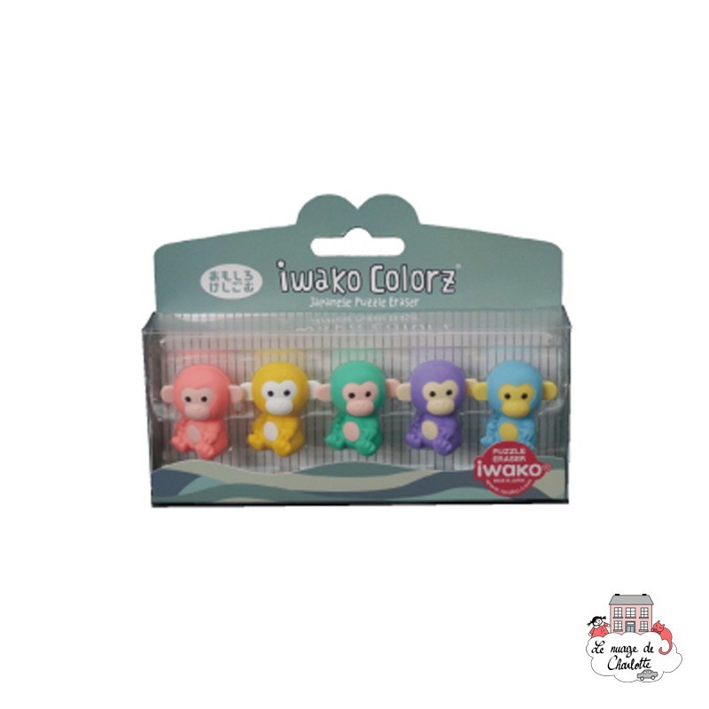 iwako Monkey Colorz - IWA-GLB005 - Iwako - Erasers - Le Nuage de Charlotte