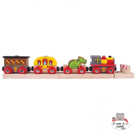 Medieval Train - BIG-BJT478 - Bigjigs - Wooden Railway and Trains - Le Nuage de Charlotte