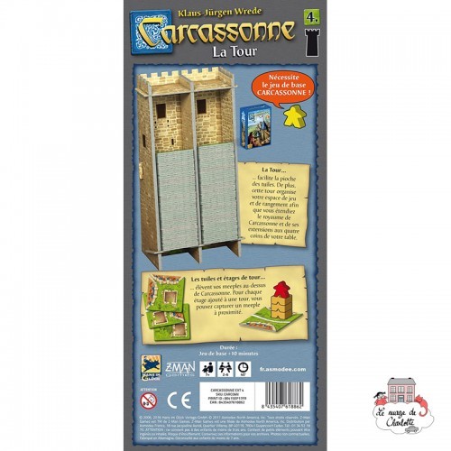 Carcassonne - Ext. 4 La Tour - ZMA-70318 - Z-Man - Board Games - Le Nuage de Charlotte