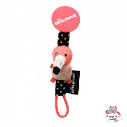 Pacifier clip Flamingos the flamingo - DEG-36625 - Les Déglingos - Soother Chain - Le Nuage de Charlotte