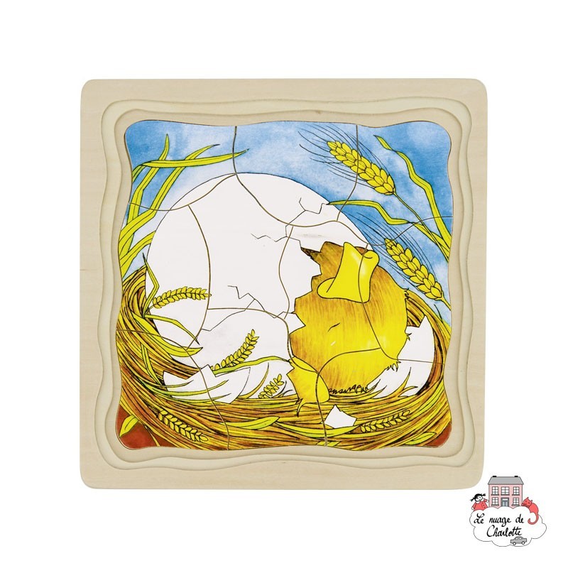 Puzzle Chicken - GOK-57521 - Goki - Wooden Puzzles - Le Nuage de Charlotte