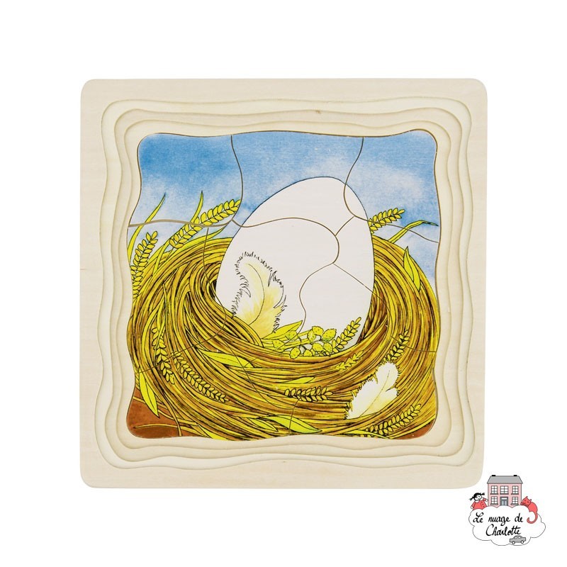 Puzzle Chicken - GOK-57521 - Goki - Wooden Puzzles - Le Nuage de Charlotte