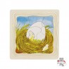 Puzzle à couches La poule - GOK-57521 - Goki - Puzzle en bois - Le Nuage de Charlotte