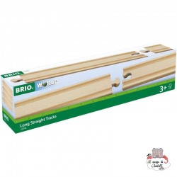 Long Straight Tracks - BRI-33341 - Brio - Wooden Railway and Trains - Le Nuage de Charlotte