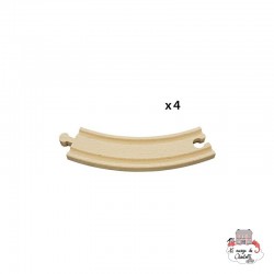 Large Curved Tracks - BRI-33342 - Brio - Wooden Railway and Trains - Le Nuage de Charlotte