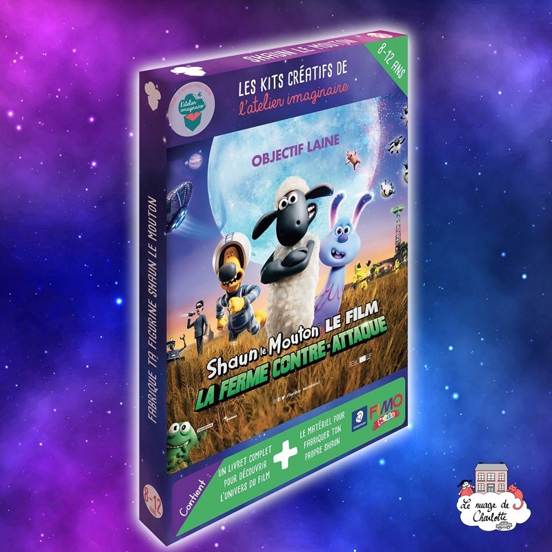 KIT: Shaun The Sheep - LAI-SHAUN - L'atelier Imaginaire - Creative boxes - Le Nuage de Charlotte