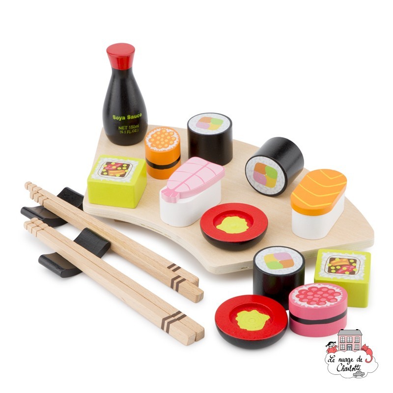 wooden sushi set aldi