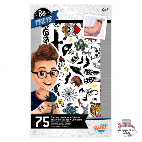 Be Teens - Tattoos lavables - BUK-TA006 - Buki - Tatouages éphémères - Le Nuage de Charlotte