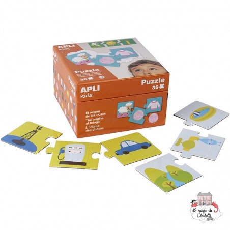 Puzzle L'origine des choses - APL-14406 - APLI - Pour les petits - Le Nuage de Charlotte