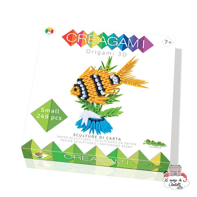 Creagami Poisson S - CRE-9178712 - CreativaMente - Origami - Le Nuage de Charlotte